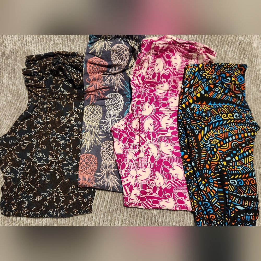 Colorful Patterned Leggings Set